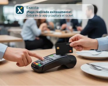 Pago con tarjeta Mastercard Exaccta Xpens